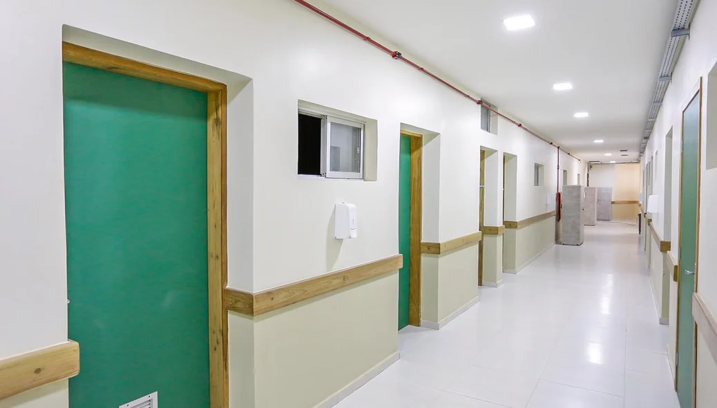 Área interna do hospital