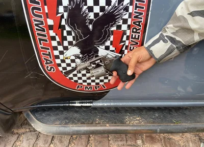 Arma de fogo apreendida pela PM