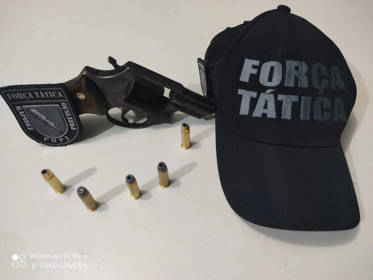 Arma de fogo apreendida pela PM