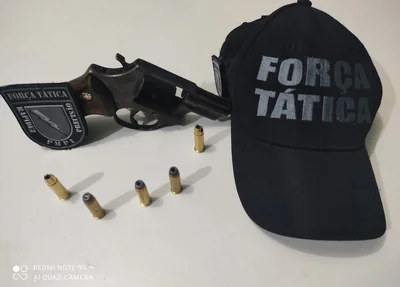 Arma de fogo apreendida pela PM