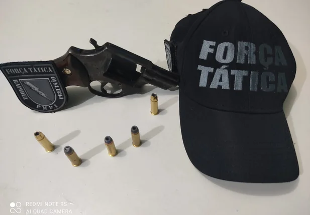 Arma de fogo apreendida pela PM