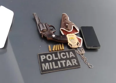 Arma de fogo apreendida pela PM