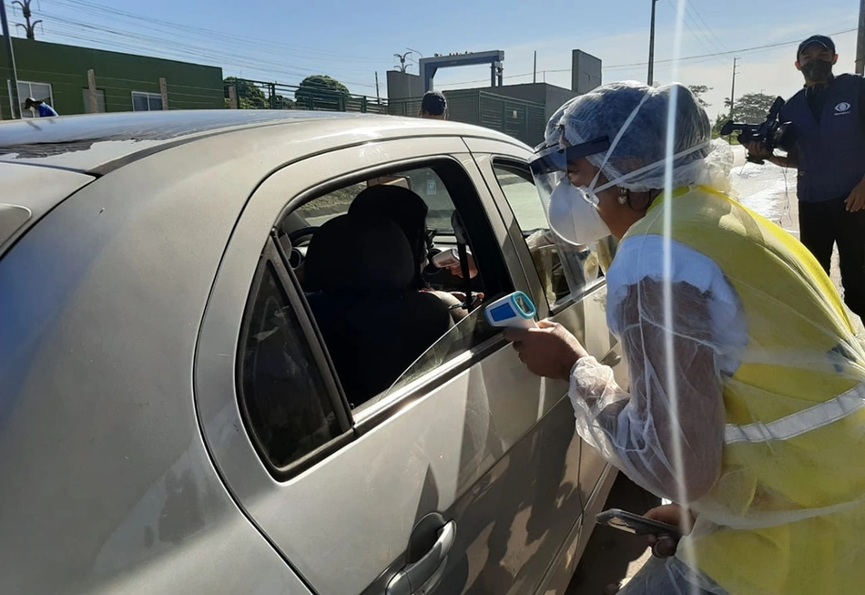 Barreira sanitária entre Teresina e Timon