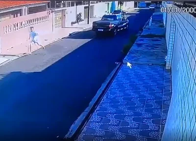 Câmara flagra fuga de acusado de assaltar empresário do IML de Teresina