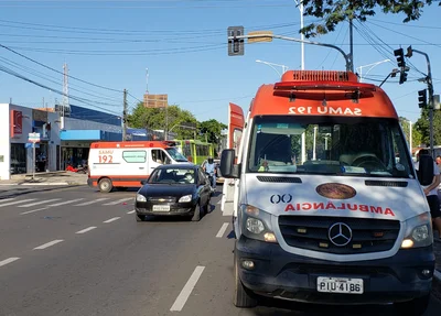 Colisão entre motos deixa dois feridos na Frei Serafim em Teresina