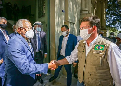 Dr. Pessoa e o ministro João Roma