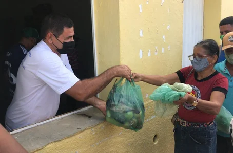 Entrega dos alimentos