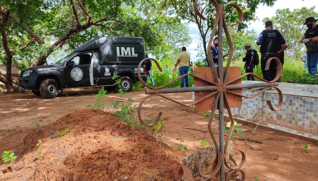 IML removeu o corpo da vítima