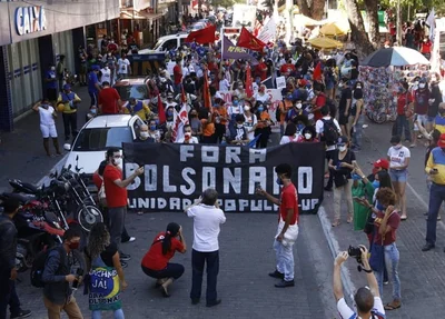 Manifestação no Centro de Teresina
