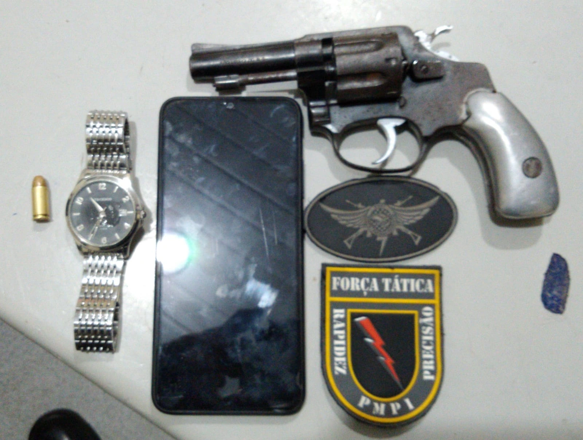 Material apreendido pela PM