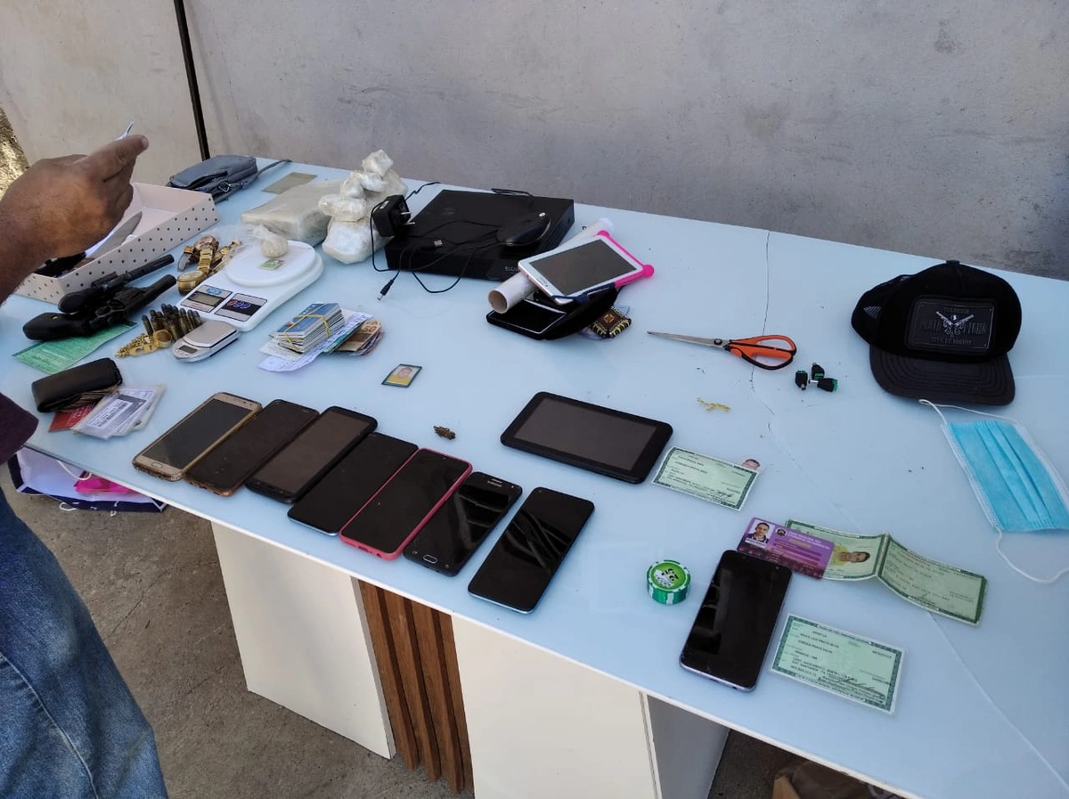 Material apreendido pela SEIC e Polícia Civil de Imperatriz