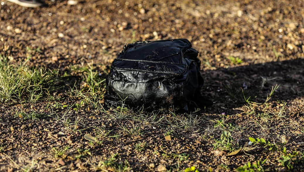 Mochila de uma das vítimas