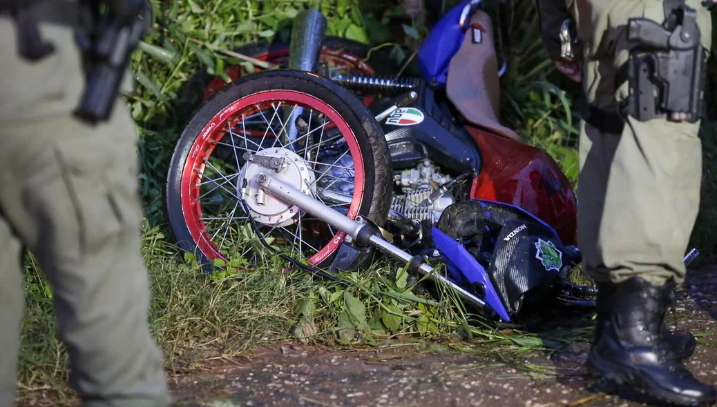 Motocicleta da vítima