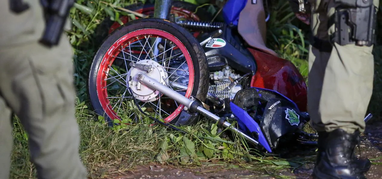 Motocicleta da vítima