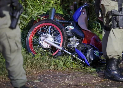 Motocicleta da vítima