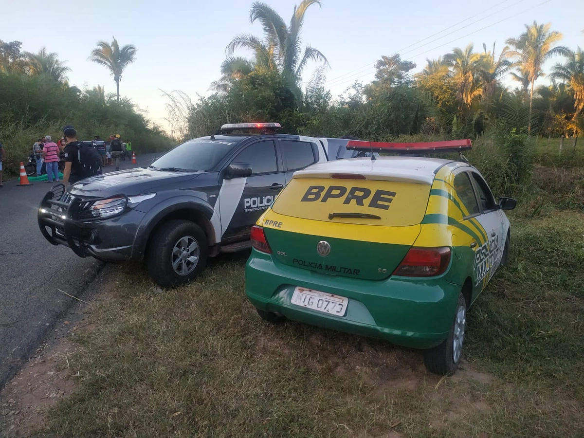 Mulher morre em acidente entre carro e moto na PI 130 na Cerâmica Cil