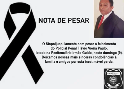 Nota de pesar do Sinpoljuspi