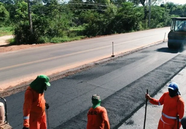 Obras de duplicação da BR 343