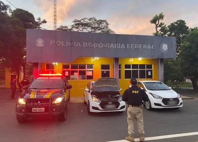 Policia Rodoviária Federal com veículo clonado