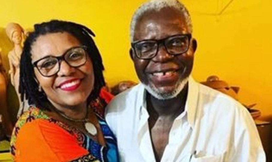 Professora Iraneide Soares e professor Kabengele Munanga, na UFMA.