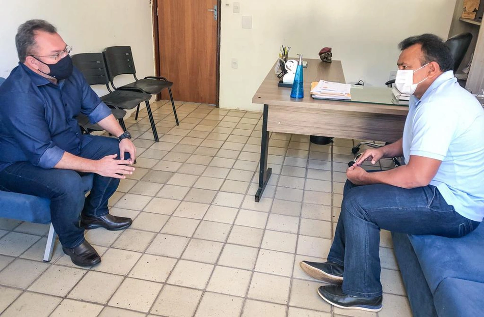 Reunião entre Fábio Abreu e coronel Nixon Frota