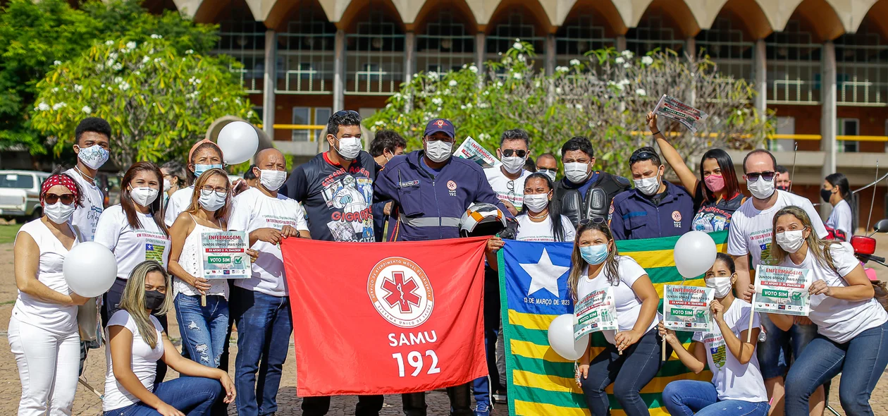 Trabalhadores da saúde protestam por melhorias