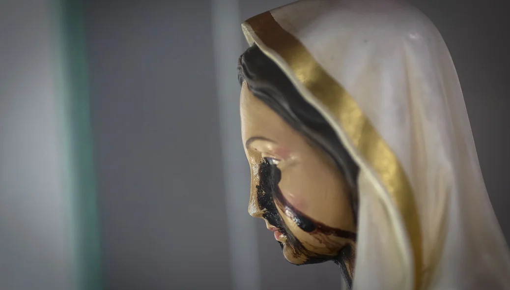 A imagem de Nossa Senhora Rosa Mística  em Teresina Piauí