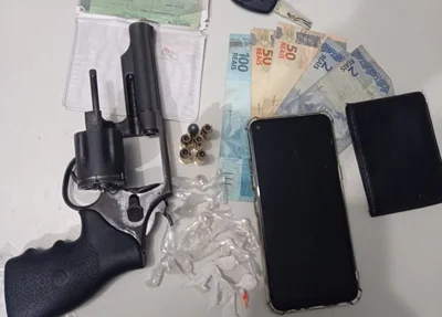 Arma de fogo apreendida na Piçarra