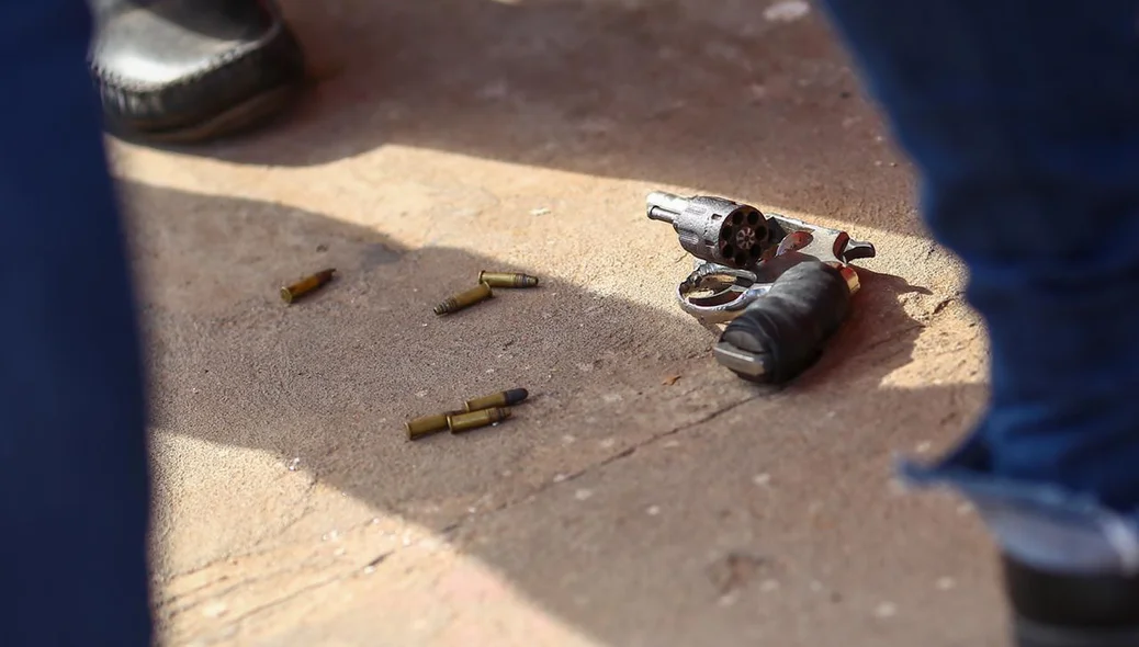 Arma usada pela bandido