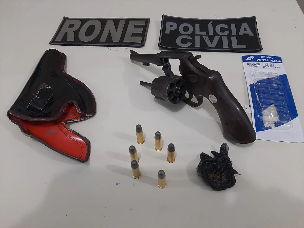 Armas apreendidas na Operação Narco BRA-PI