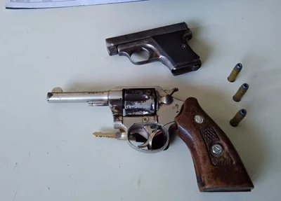 Armas de fogo apreendidas pela PM