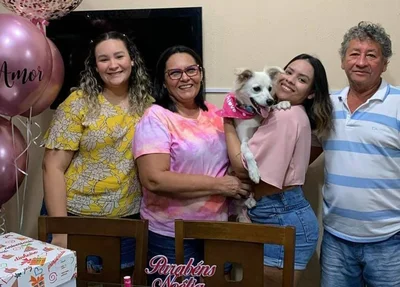 Bianca Maranhão, Noélia Maranhão, Maria Clara e Manoel Honorato Nascimento