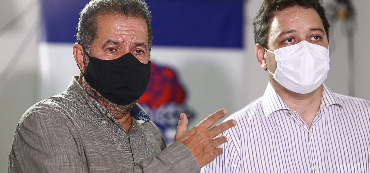 Carlos Lupi ao lado de Evandro Hidd
