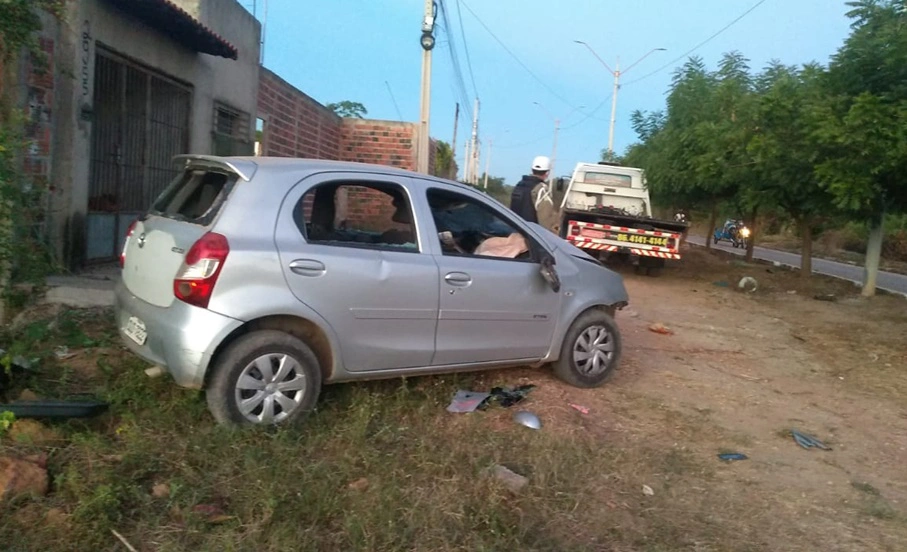 Carro envolvido no acidente