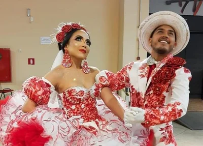 Casal de noivos vencedor da última edição