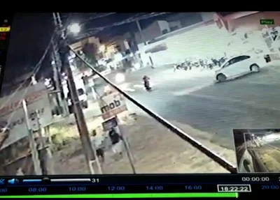 Câmera flagra acidente fatal em Parnaíba
