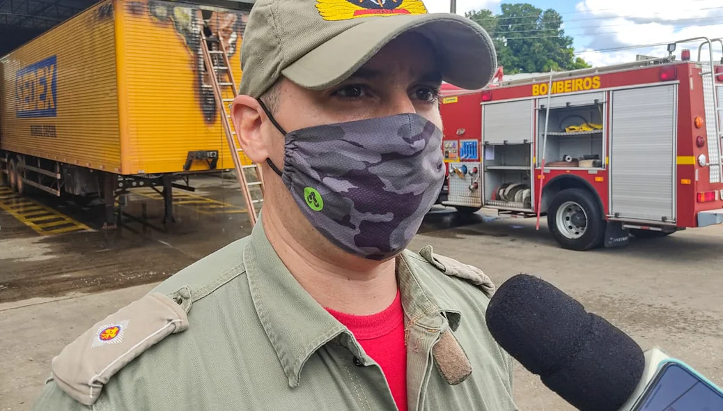 Corpo de Bombeiros esteve no local