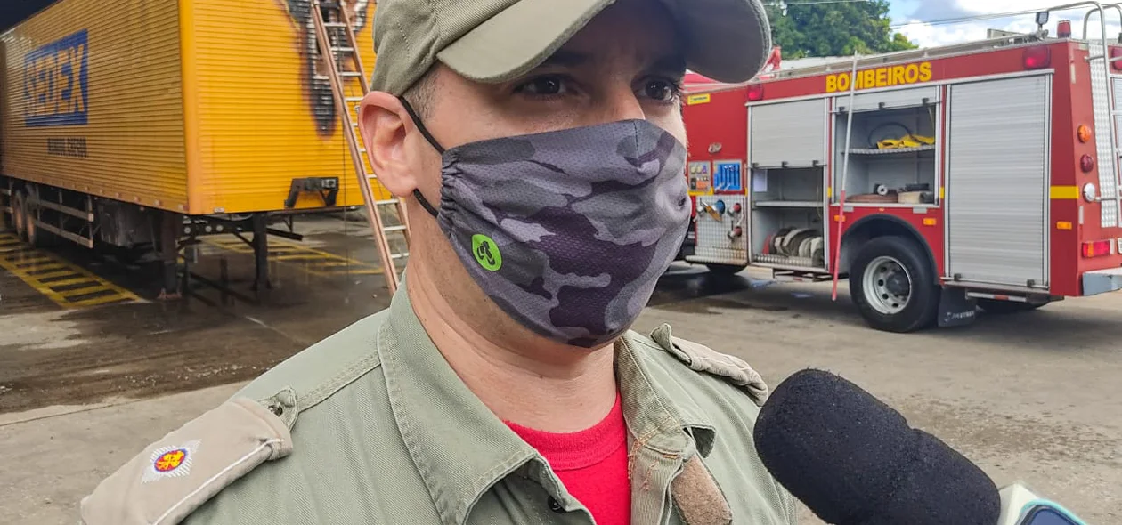 Corpo de Bombeiros esteve no local