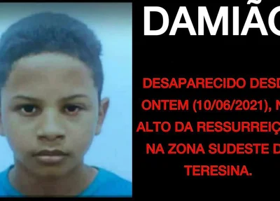 Divulgação feita pela família do adolescente