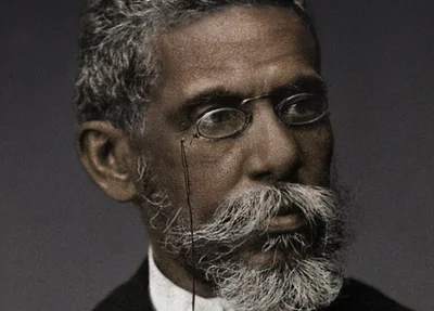 Imagem divulgada de Machado de Assis durante campanha para recriar imagem do escritor