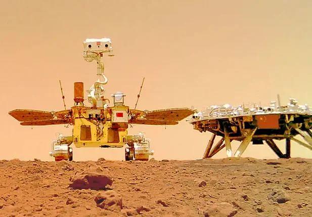Imagem divulgada pela Administração Espacial Nacional da China (CNSA)