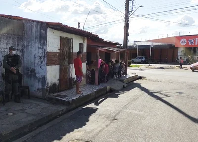 Local onde o corpo da vítima foi encontrado