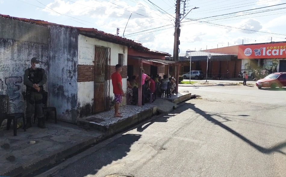 Local onde o corpo da vítima foi encontrado