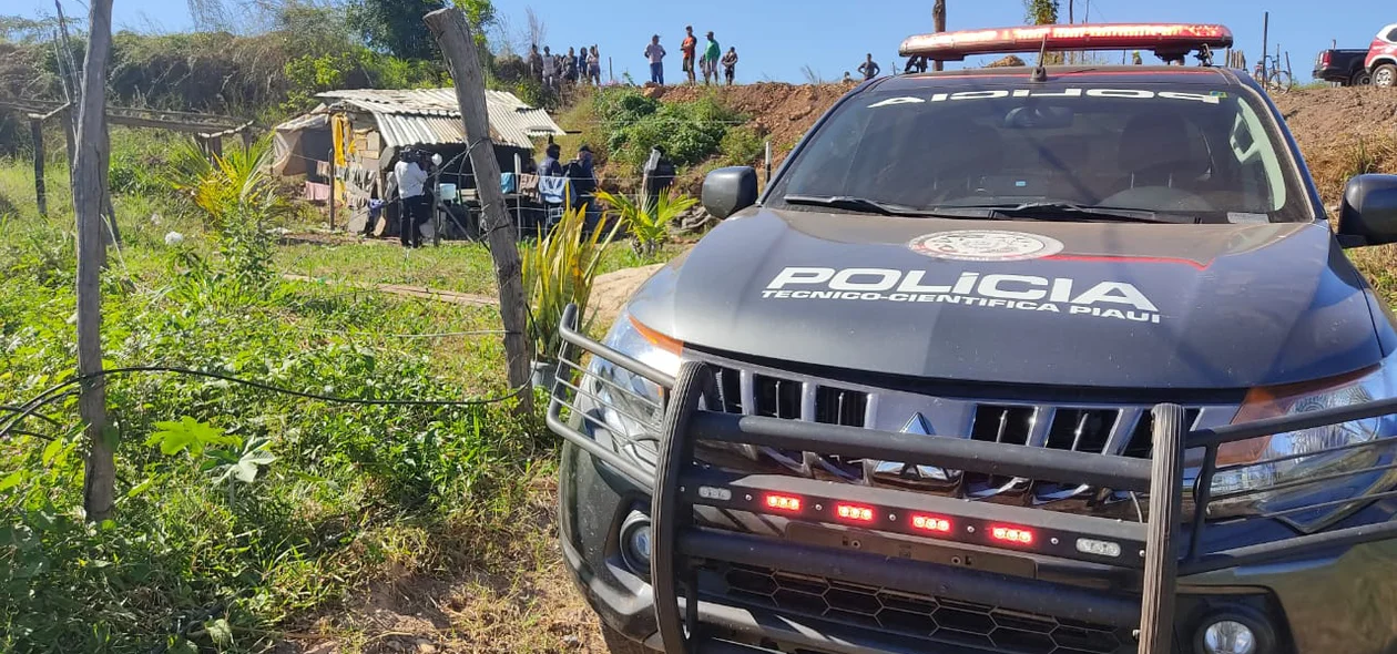 Local onde os corpos foram encontrados na zona leste de Teresina