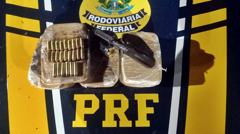 Material apreendido no veículo