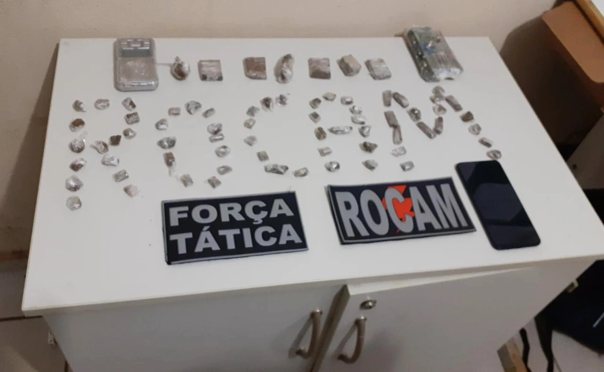 Material apreendido pela PM