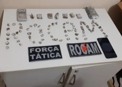 Material apreendido pela PM