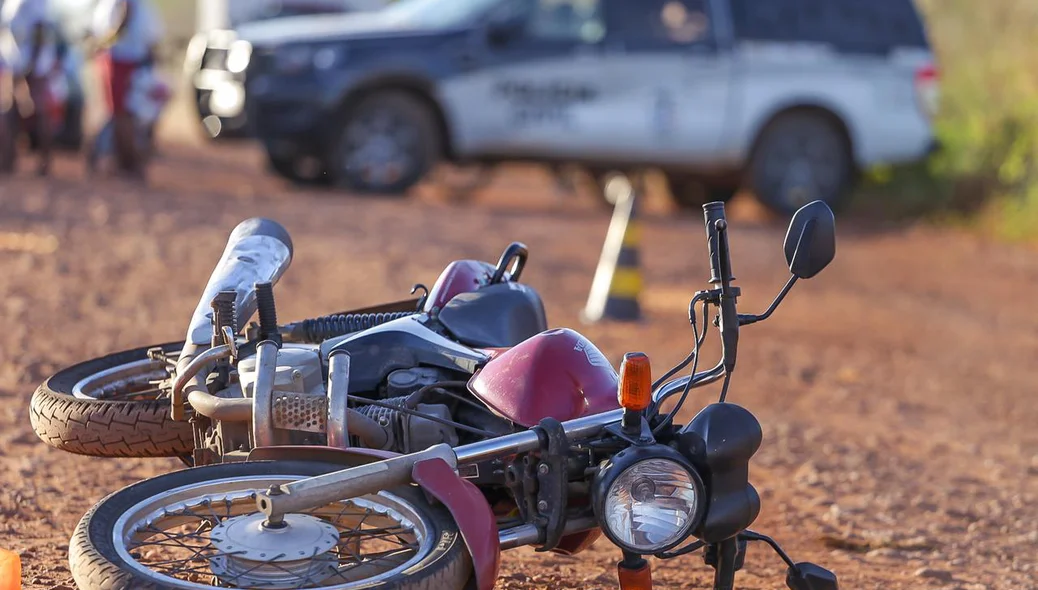Motocicleta da vítima