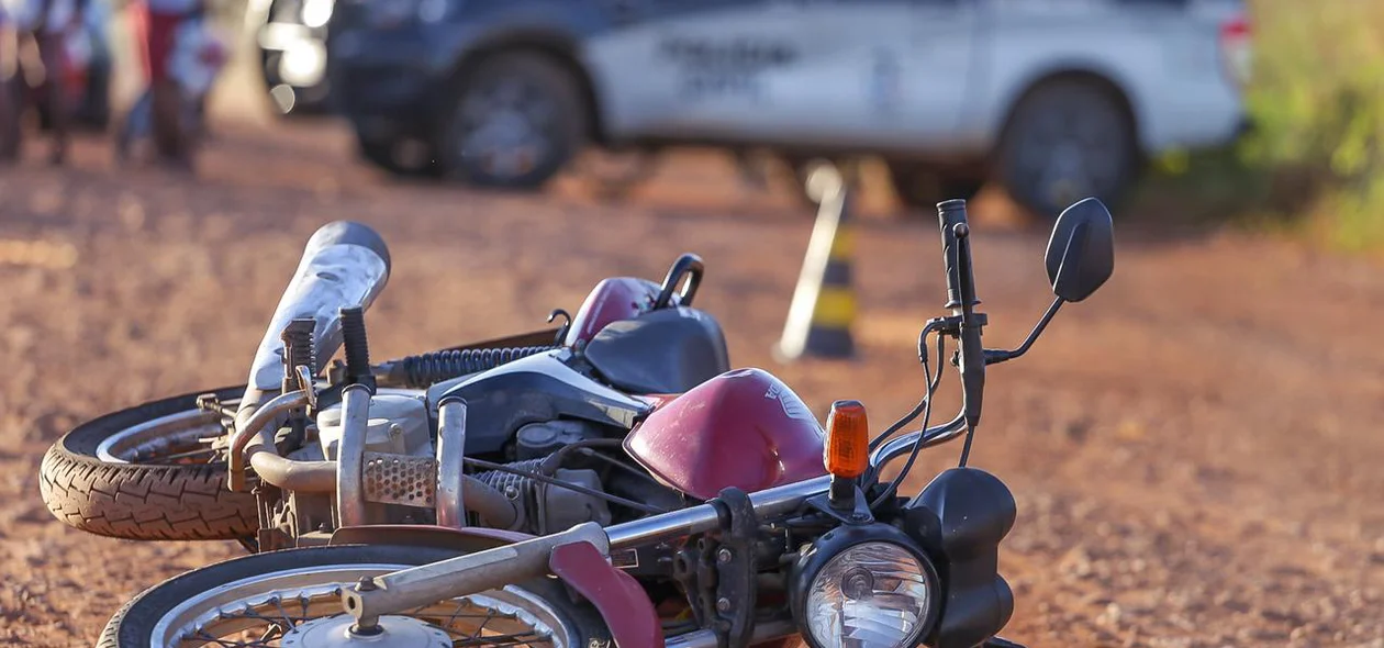 Motocicleta da vítima