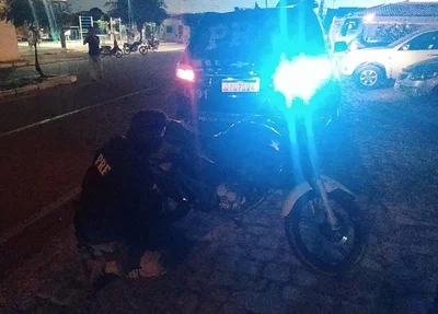 Motocicleta recuperada pela PRF
